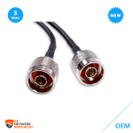 Cable N male to N male 3 mtr CDF R240 Molded