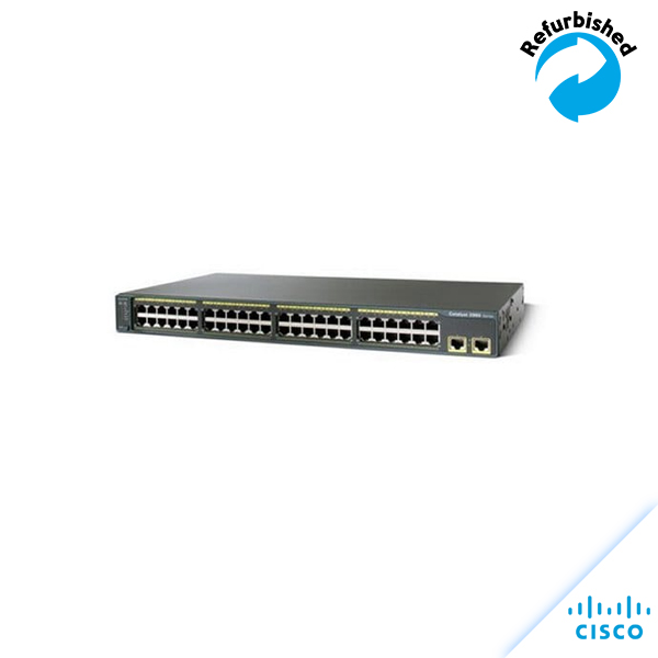 Cisco Catalyst 2960 48×10/100, 2xT/SFP LAN WS-C2960-48TC-L