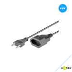 Goobay Stroom Verlengkabel Zwart 2 m 51355