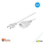 Goobay Stroom Verlengkabel Wit 2 m 51356