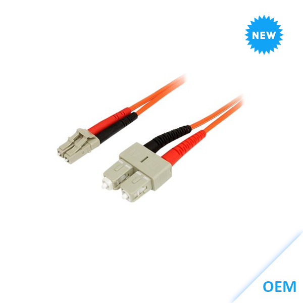LC-SC 10GbE MM Duplex 3m LSZH Fibre Cable 50/125 OM3 kabel DX-OM3-LCSC-003-ORG