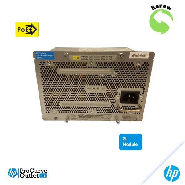 HP Aruba / ProCurve 1500w PoE+ zl Power Supply