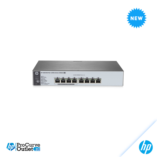 HPE OfficeConnect 1820 8G PoE+ (65W) Switch J9982A