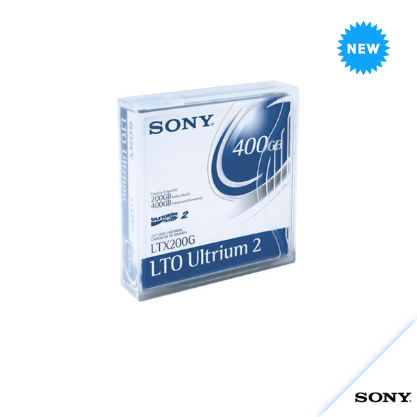 Sony Ultrium 2 LTO 200GB/400GB Data Tape Cartridge LTX200G